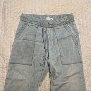 Light Blue chambray Jogger Pants